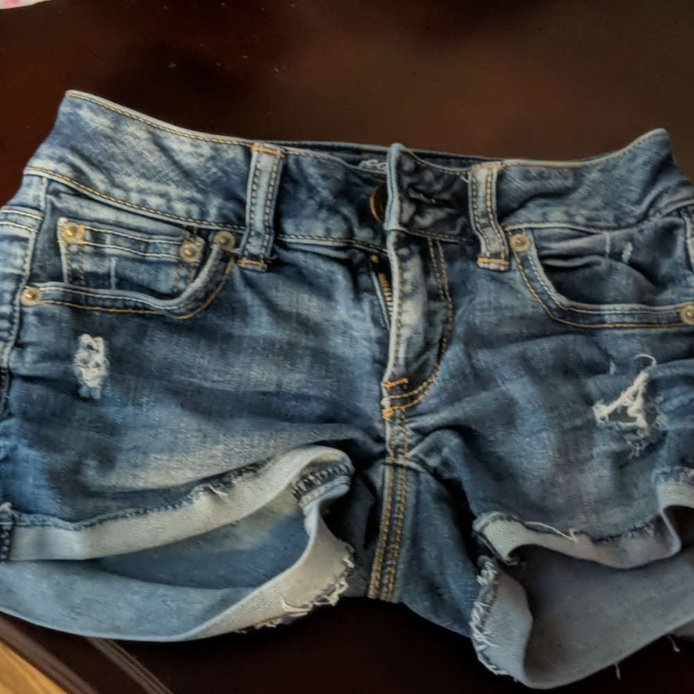 Ripped jeans shorts